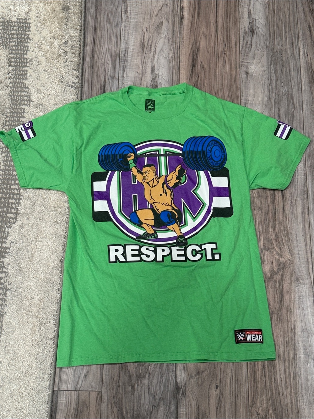 WWE John Cena Green Retro Graphic Tee